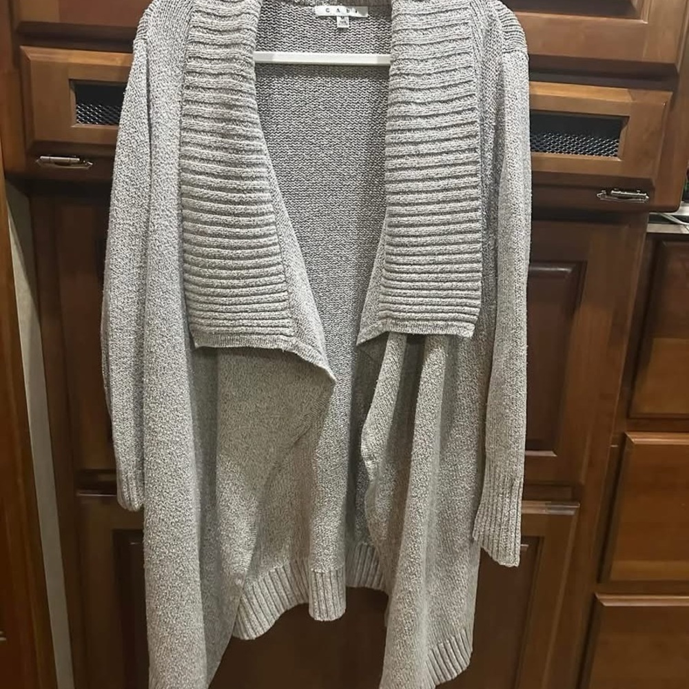 Cabi Oatmeal Confetti Cardigan